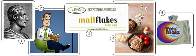 Stripe maltflakes Dinkel